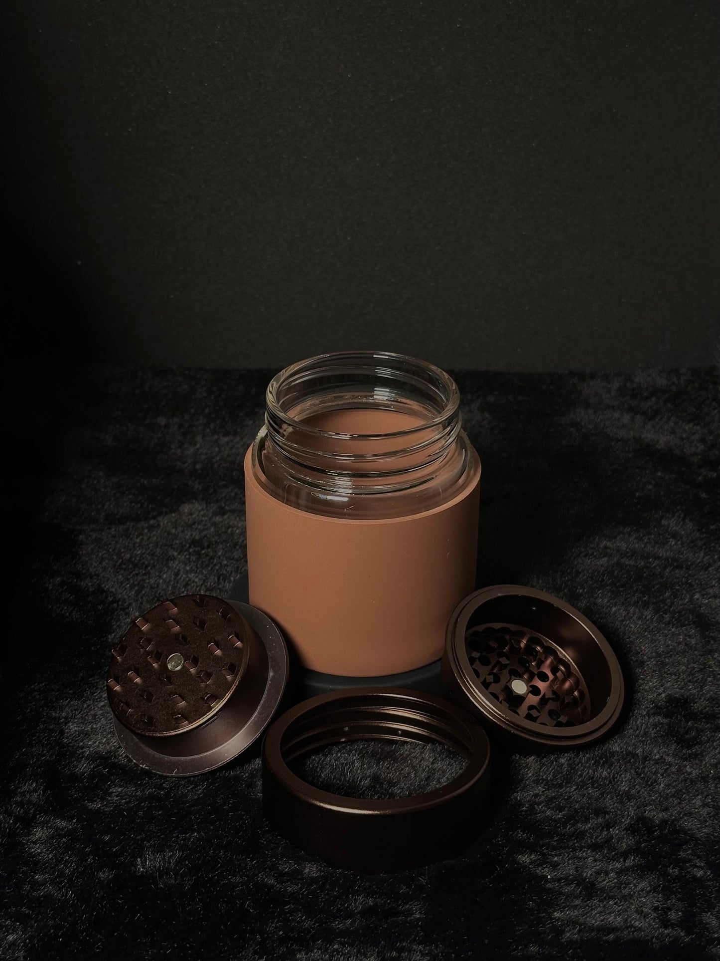 GRINDER DE ALUMINIO CONTENEDOR DE VIDRIO 97MM.