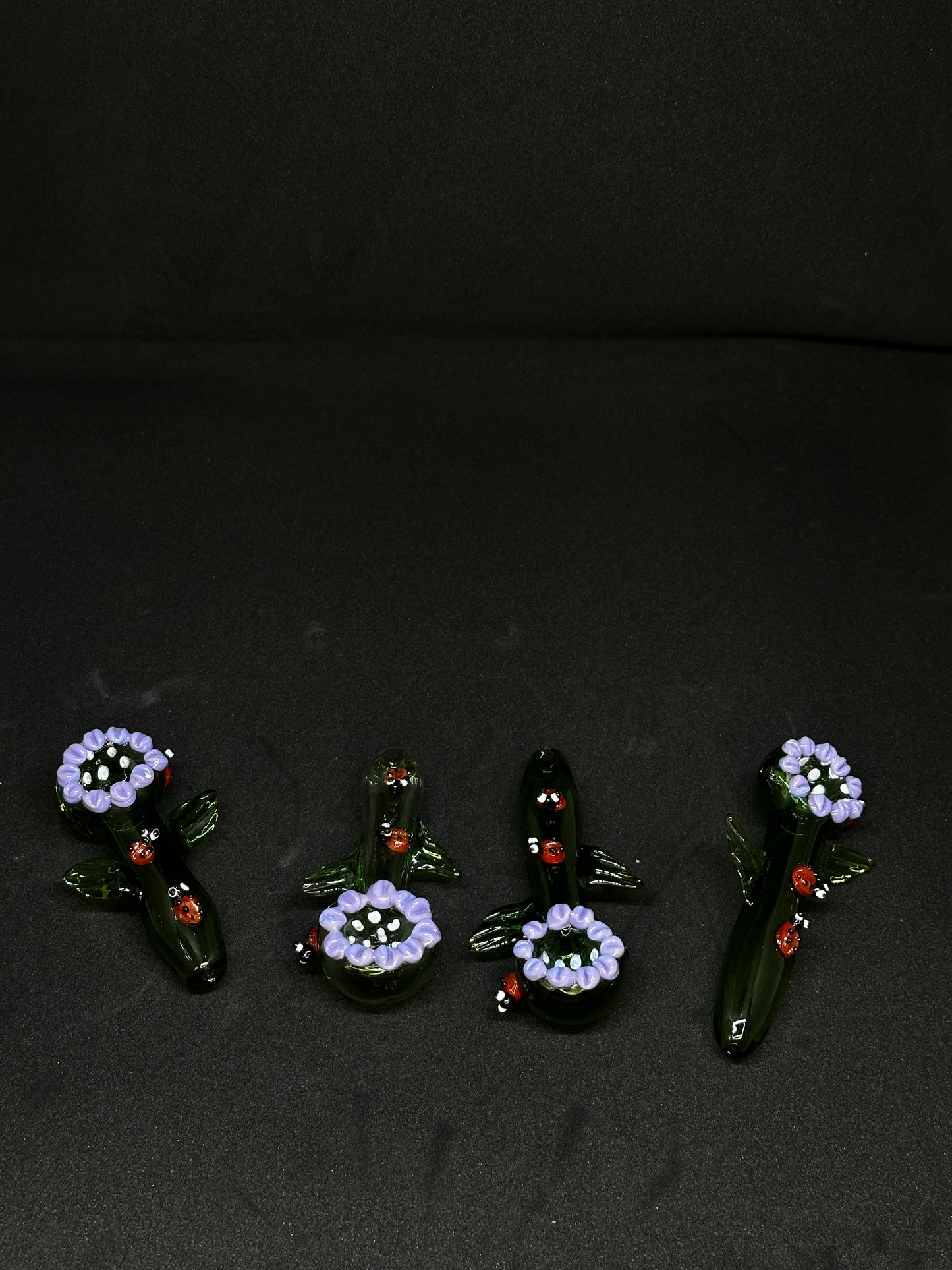 PIPA DE VIDRIO CON FORMA DE FLOR /MARIQUITA