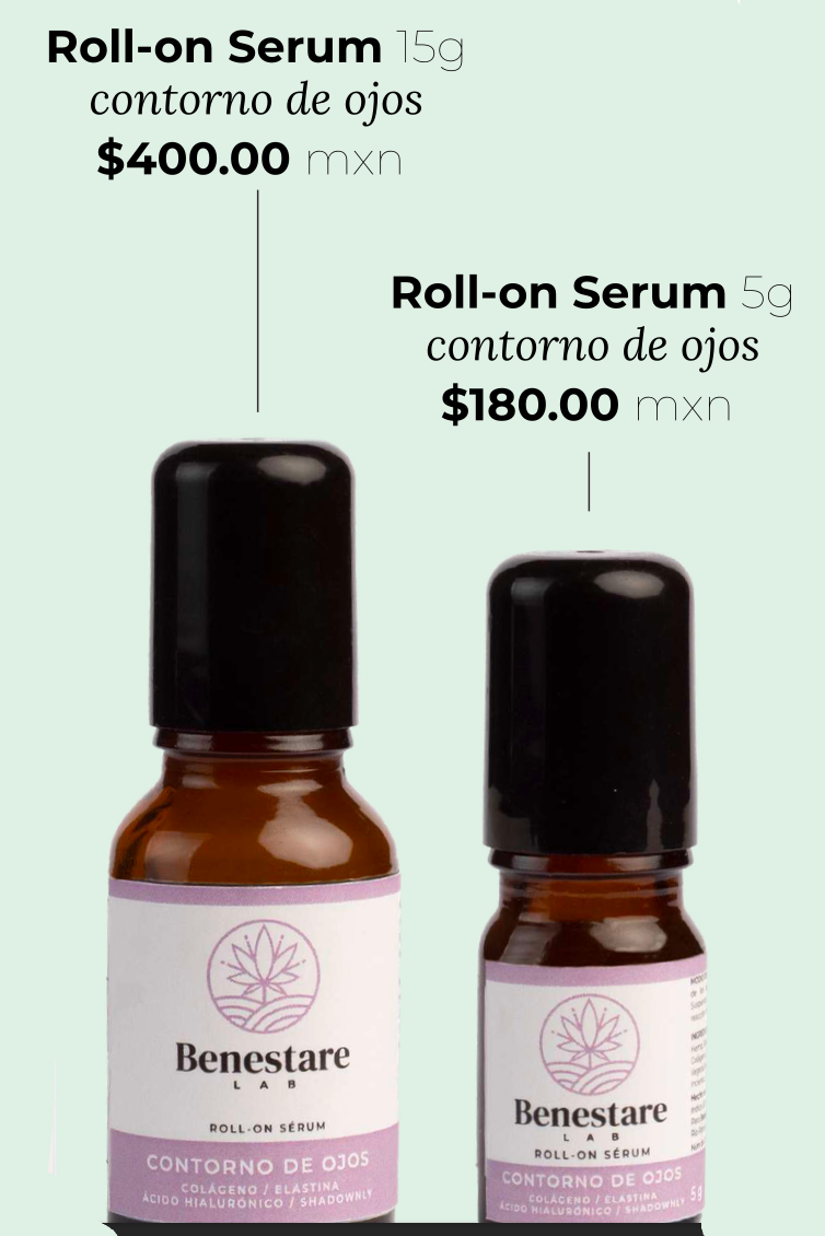 ROLL ON SERUM CONTORNO DE OJOS 5G. CON CBD