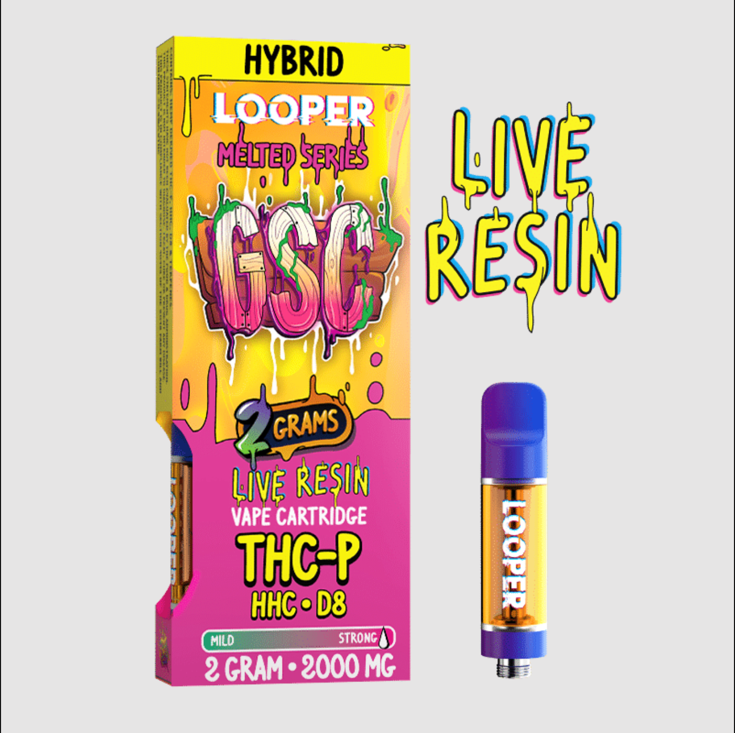 LOOPER / MELTED SERIES / THC-P / HHC / CARTUCHO 2G.