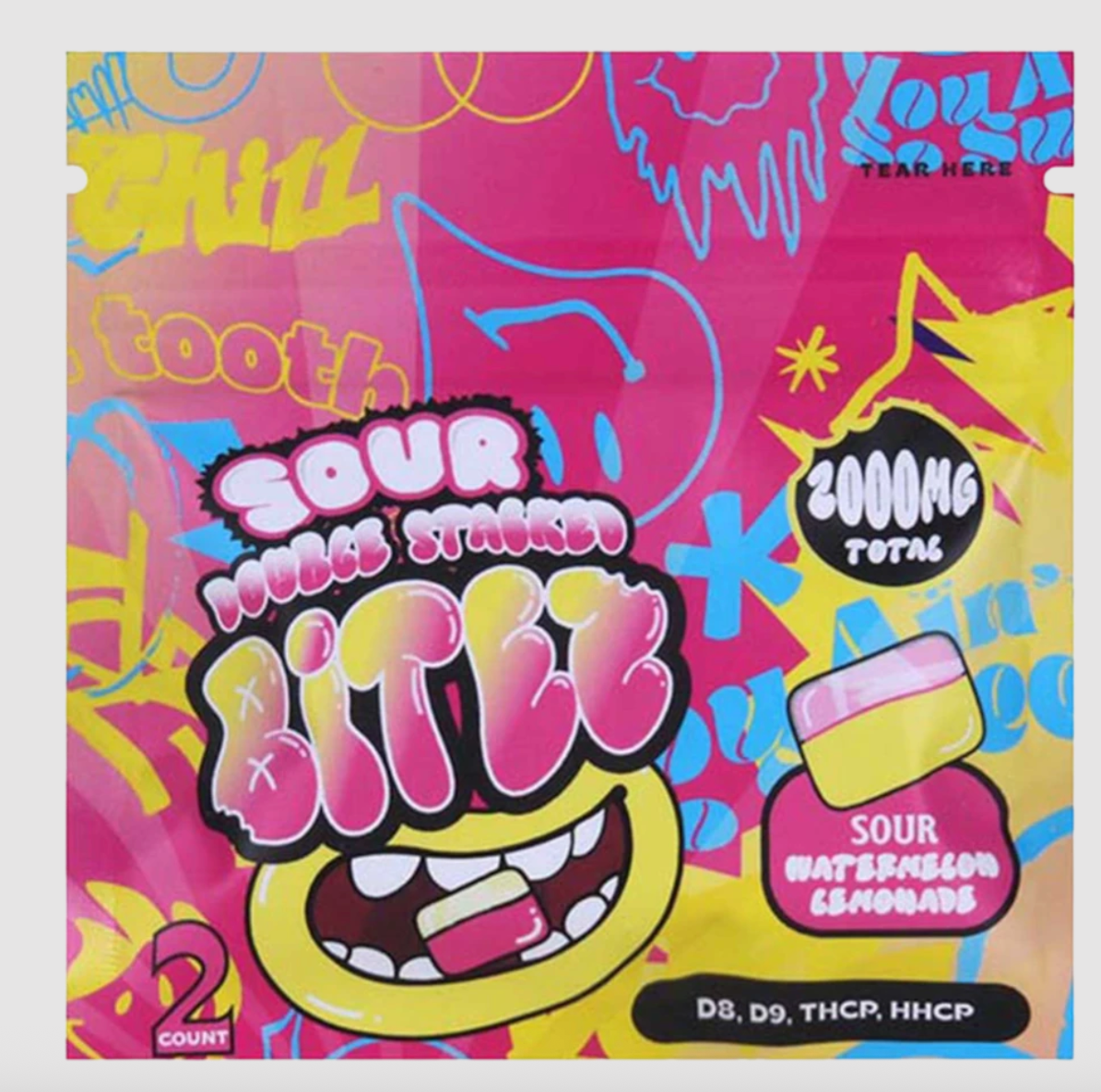 DOUBLE STACKED BITEZ / GOMITAS 2000 MG / D8 | D9 | THC-P | HHC-P