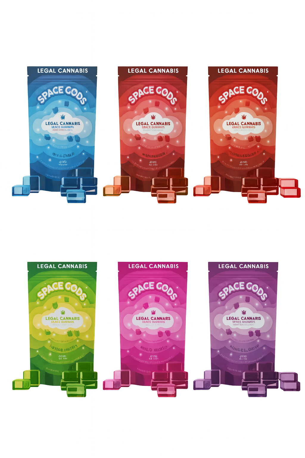 SPACE GODS - BOTE DE 10 GOMITAS - 300MG