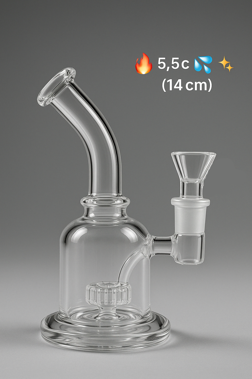 MINI BONG DE 14CM / CUELLO INCLINADO / PERCOLADOR