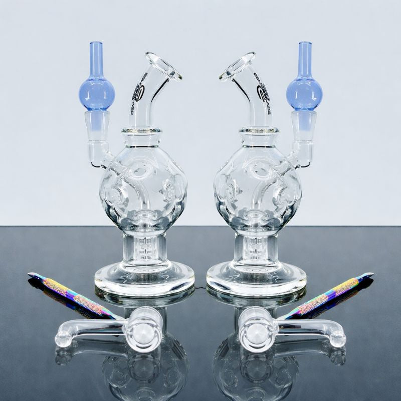 SENSE GLASS MINI DAB RIG KIT 5" 14MM QUARTZ BANGER