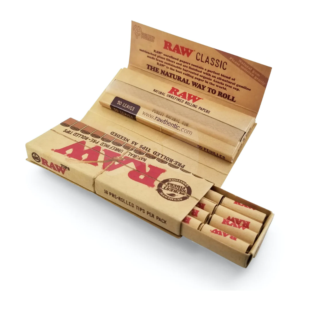 RAW MASTERPIECE PAPELES + PRE ROLLED TIPS