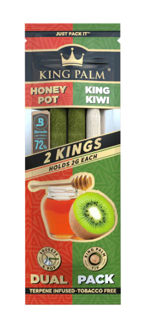 KING PALM DUAL PACK / KING SIZE ROLLS 2G.