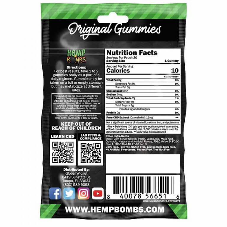 GOMITAS CBD HEMP BOMBS 300MG