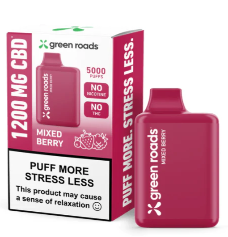 GREENROADS / CBD /  VAPEADOR DESECHABLE CBD /  5000 PUFF