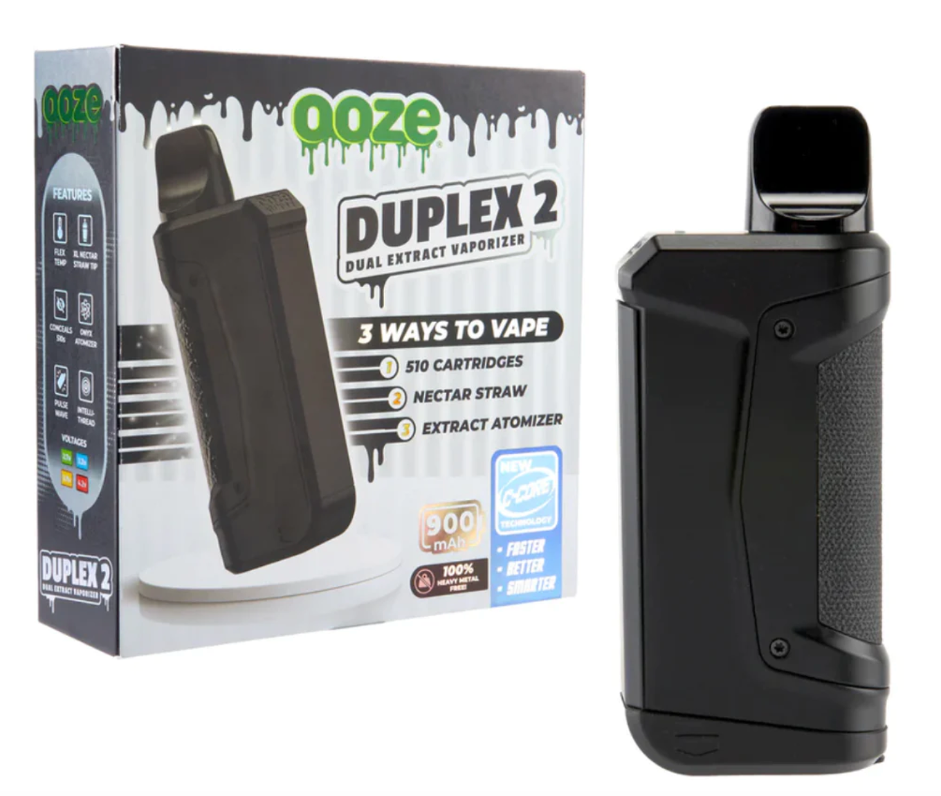 OOZE DUPLEX 2 VAPORIZADOR DE EXTRACTO 3 EN 1