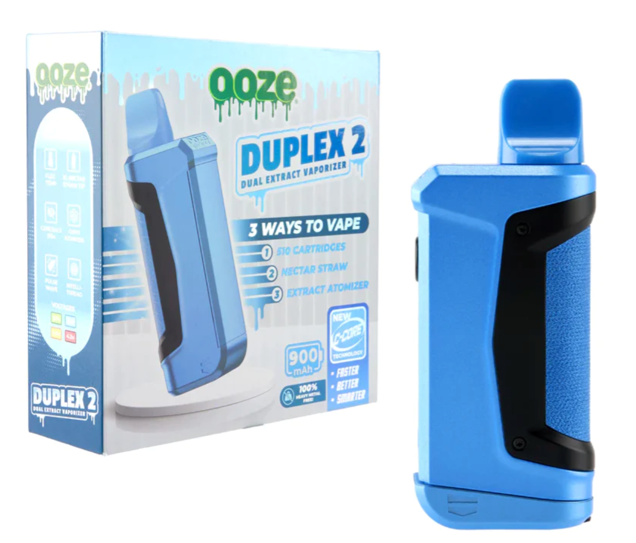 OOZE DUPLEX 2 VAPORIZADOR DE EXTRACTO 3 EN 1