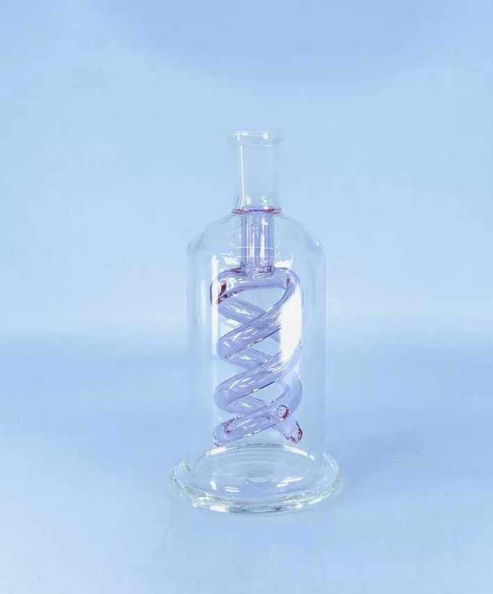 ASH CATCHER DOBLE ESPIRAL ROSA 14MM A 90º