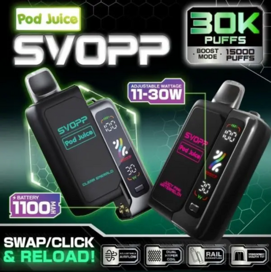 SVOPP X POD JUICE - POD DESECHABLE DE 30,000 PUFF (POD)
