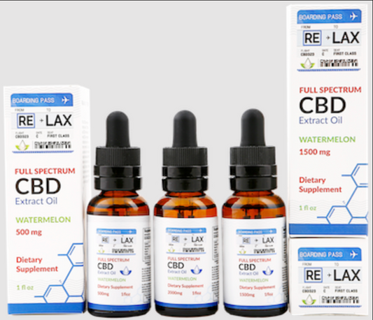 RE-LAX ACEITE DE CBD 1500MG. SABOR SANDIA