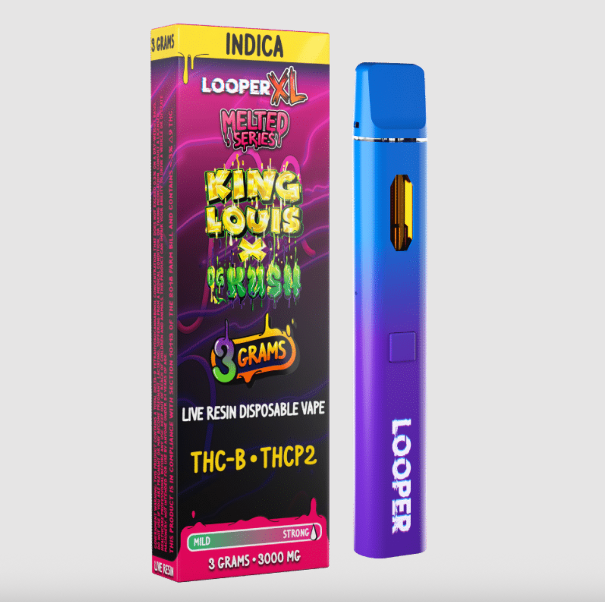 LOOPER XL MELTED SERIES - DESECHABLE 3G -  LIVE RESIN