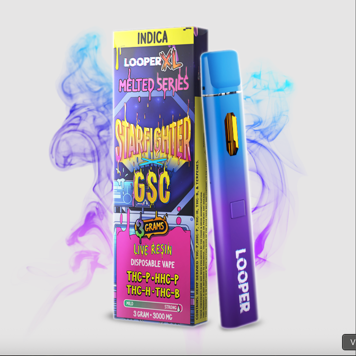 LOOPER XL MELTED SERIES - DESECHABLE 3G -  LIVE RESIN