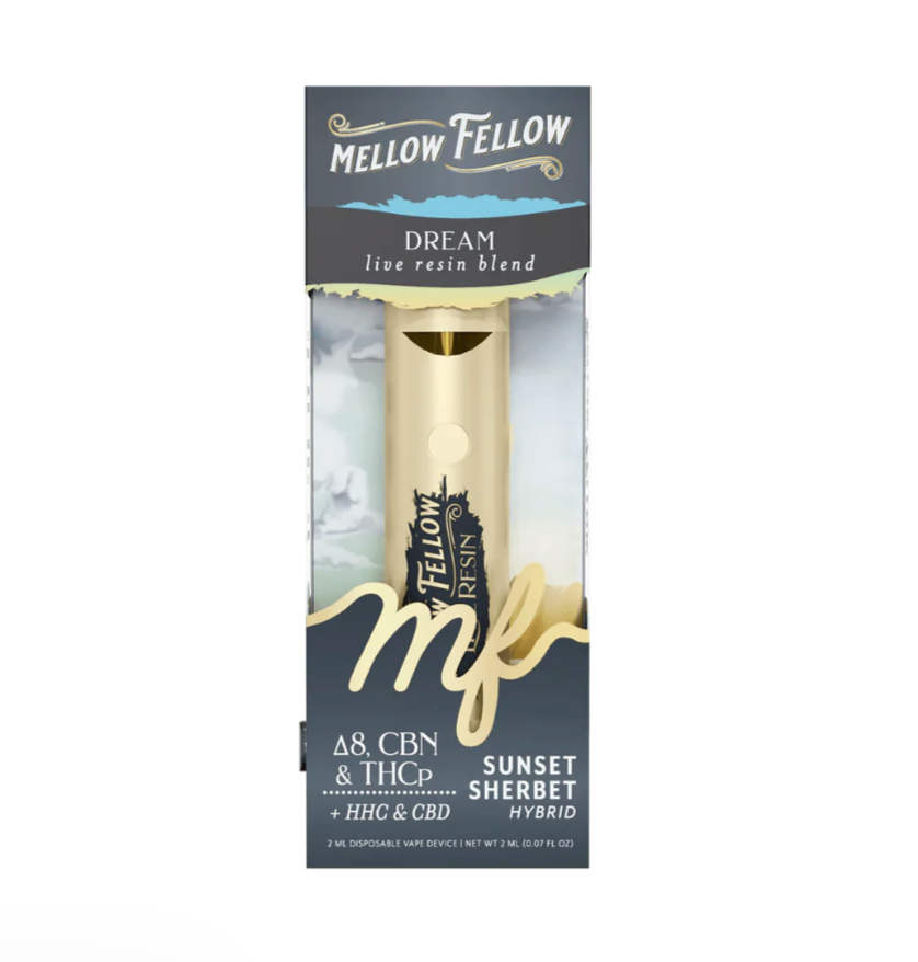 MELLOW FELLOW LIVE RESIN 2G. DESECHABLE 2G