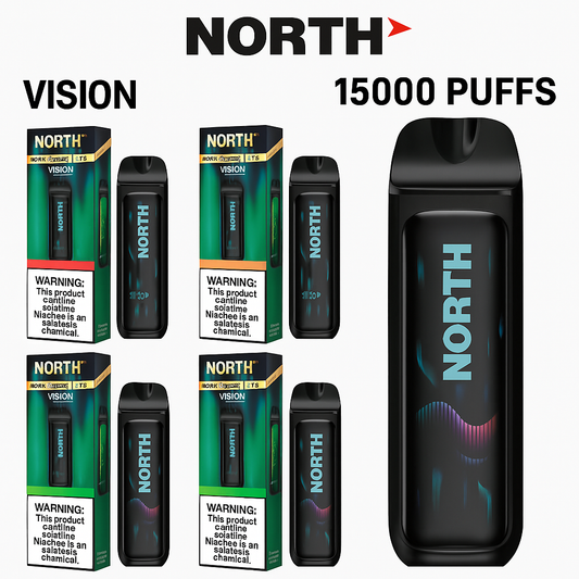 NORTH VISION - VAPE DESECHABLE - 15,000 PUFF - 5%