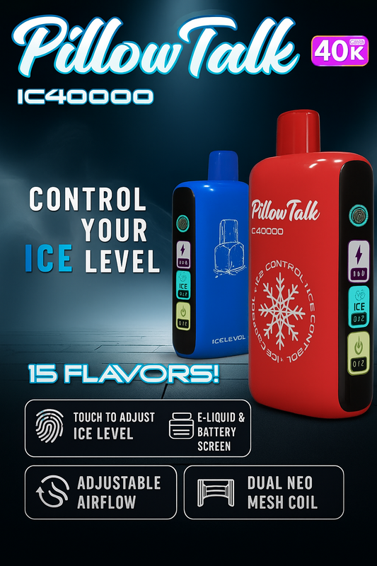 PILLOW TALK - ICE CONTROL - 40,000 PUFF - VAPE DESECHABLE