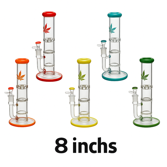 ALEAF / BONG RECTO / PERCOLADOR DOBLE / 20CM