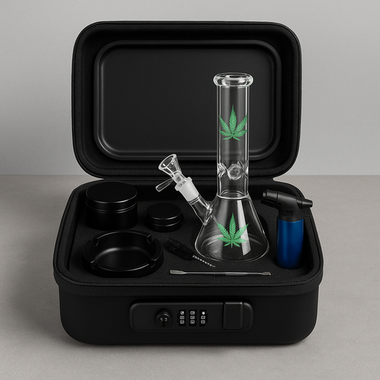 CAJA DE REGALO CON 6 PIEZAS - BONG - GRINDER - CONTENEDOR...