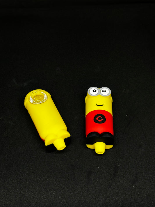 PIPA DE SILICON CON FORMA DE MINION