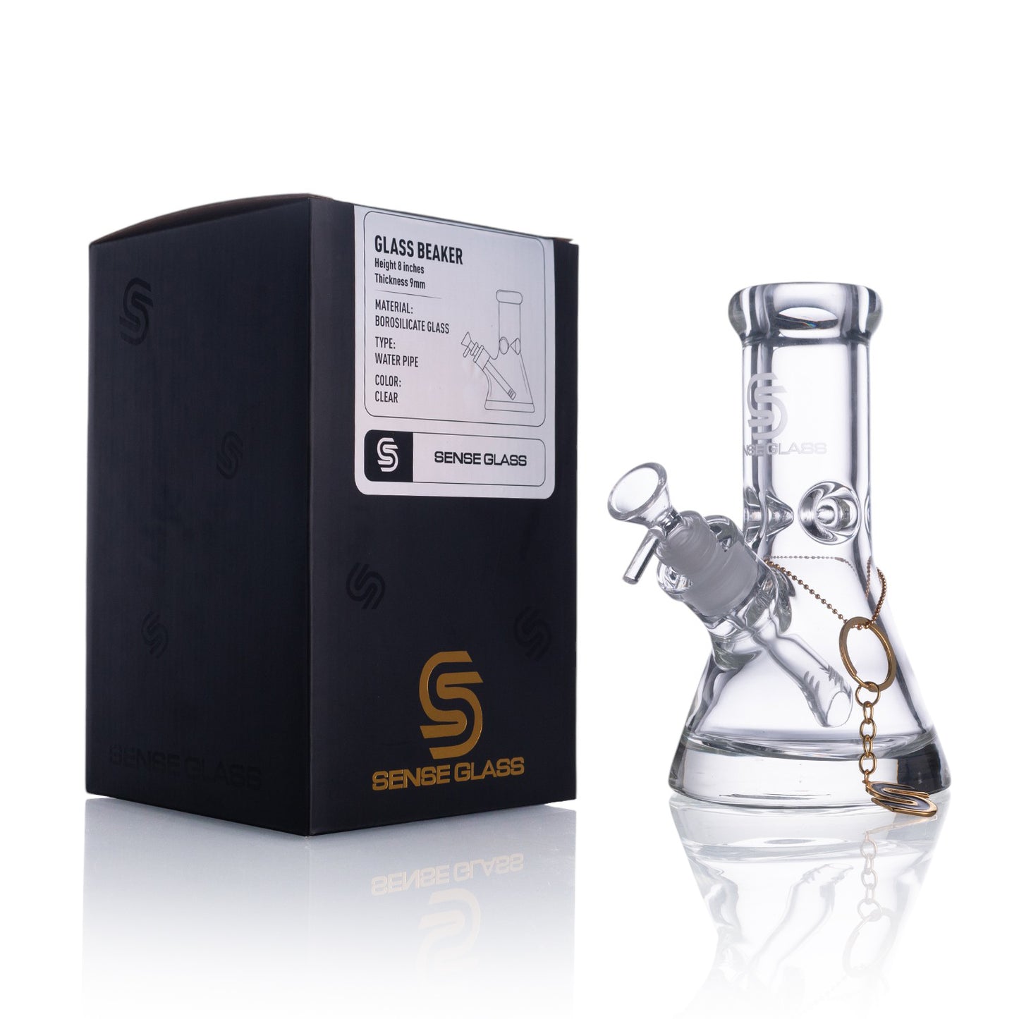 SENSE GLASS BONG 8"