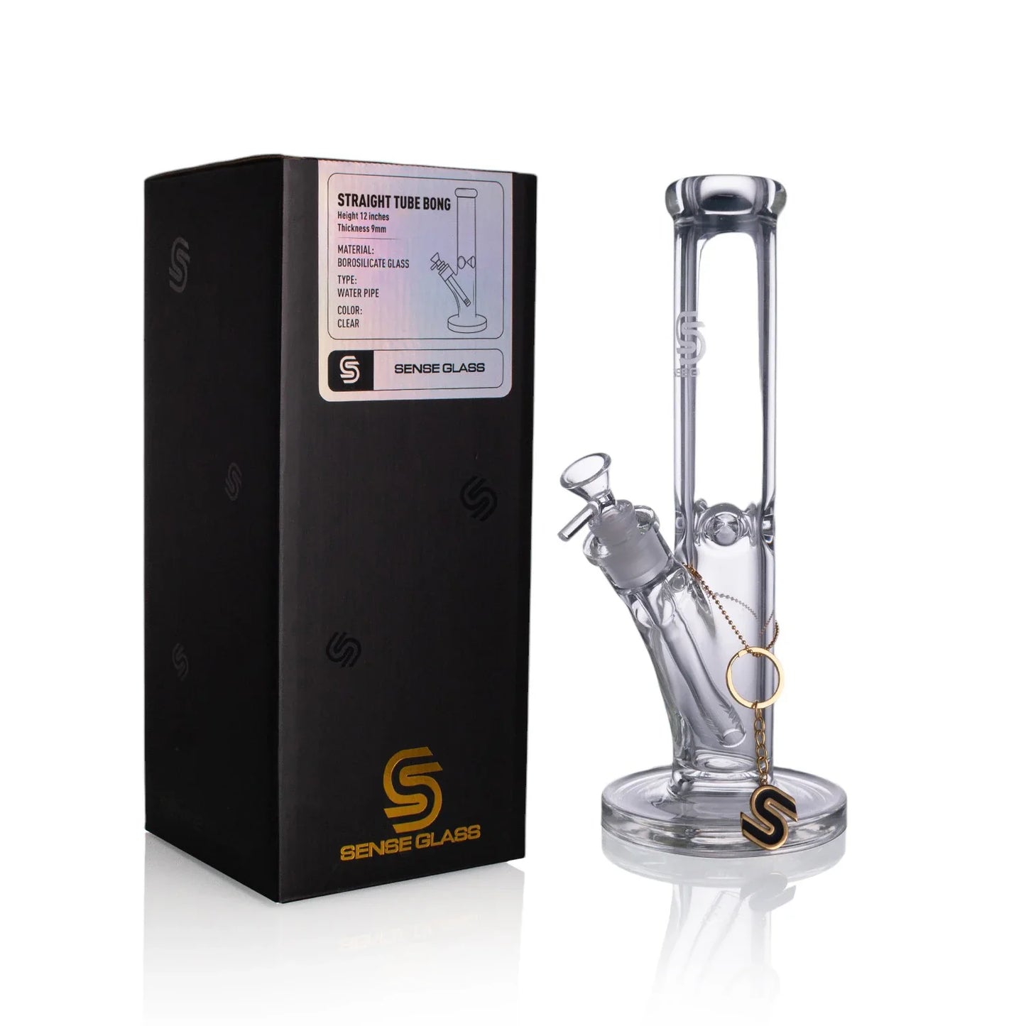 SENSE GLASS BONG 12" ICE TUBE