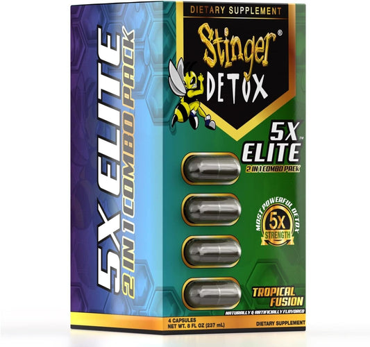 STINGER DETOX 5X ELITE CON 4 CAPSULAS