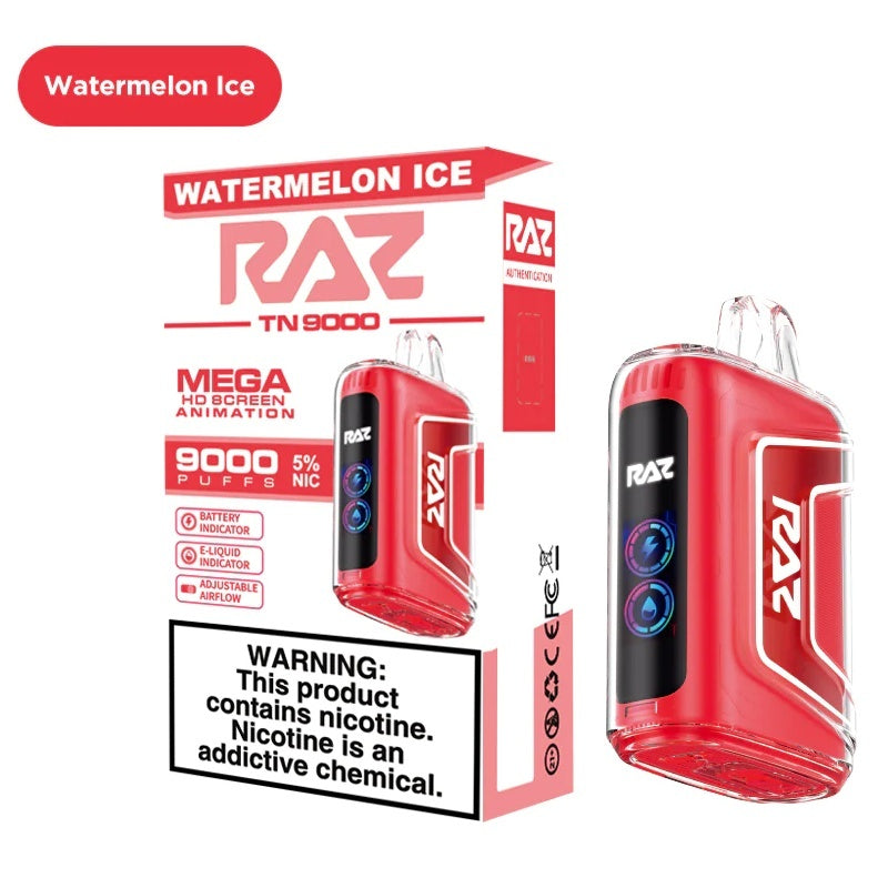 RAZ TN 9000 - VAPE DESECHABLE - 9000 PUFF