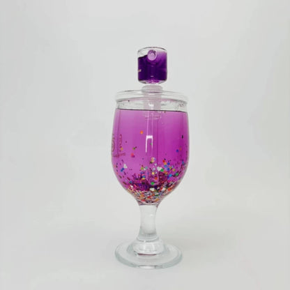 SENSE GLASS GLYCERINA GOBLET BONG 9"